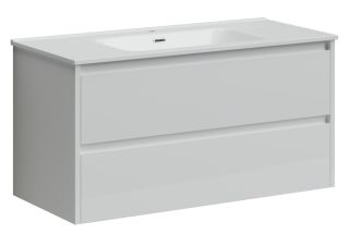 Подвесная тумба под раковину Sancos Libra LB100W 100см белый глянец